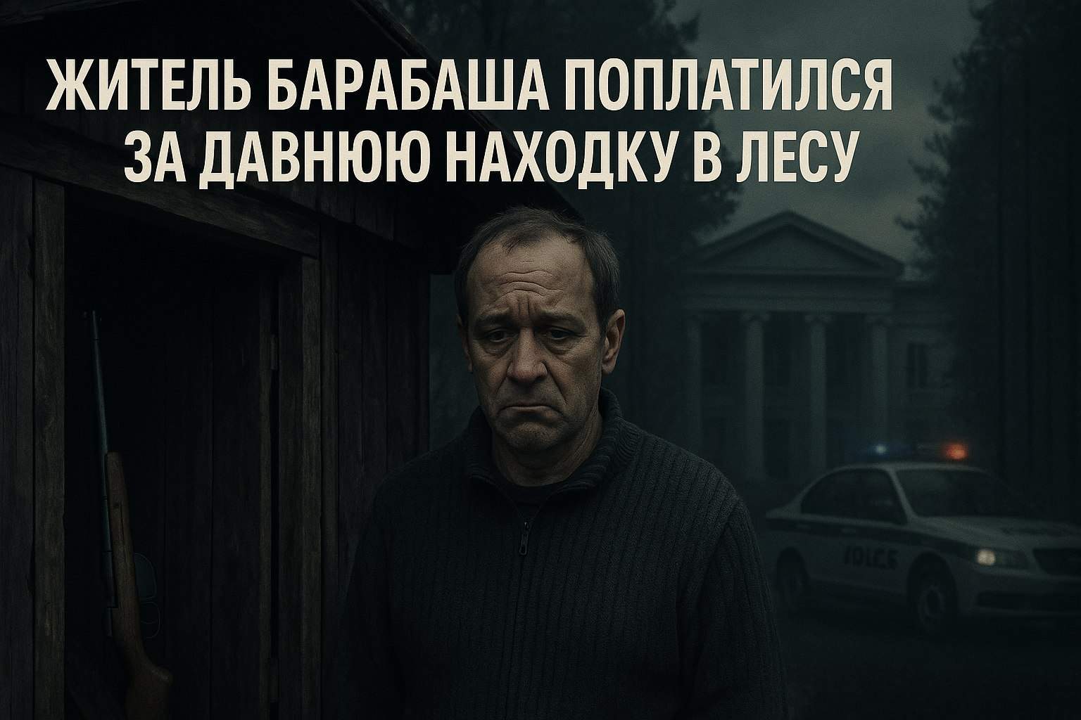 Житель Барабаша поплатился свободой за давнюю находку в лесу